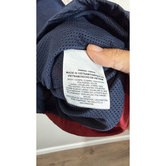 Nike Red Blue White Half Zip Up Jacket Men's Size XL Sporty Colorblock Retro - Picture 4 of 12